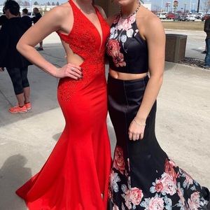 Red prom dress